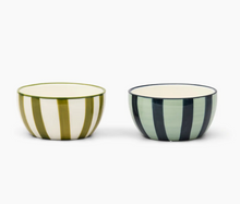 Load image into Gallery viewer, Bella Dipping Bowls set of 2 Olive &amp; Blue