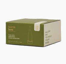 Load image into Gallery viewer, IZZY WINE COASTER - GREEN STRIPE