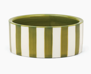 IZZY WINE COASTER - GREEN STRIPE