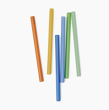 Load image into Gallery viewer, The Whistler Colored Glass Straws (6)