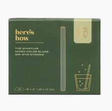 Load image into Gallery viewer, The Whistler Colored Glass Straws (6)