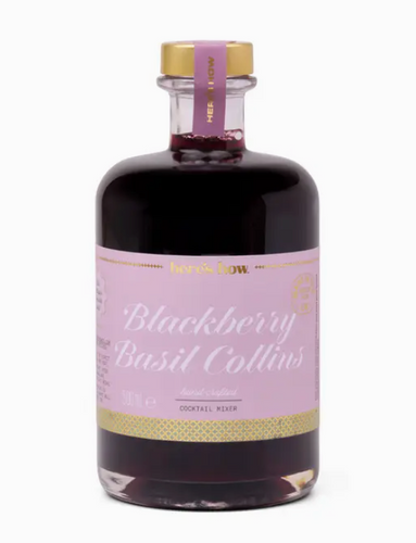BLACKBERRY BASIL COLLINS mixer