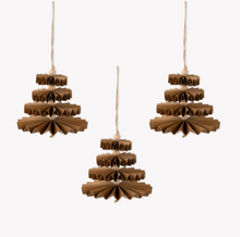 Load image into Gallery viewer, MADDOX TREE set of 3 NUTMEG gold