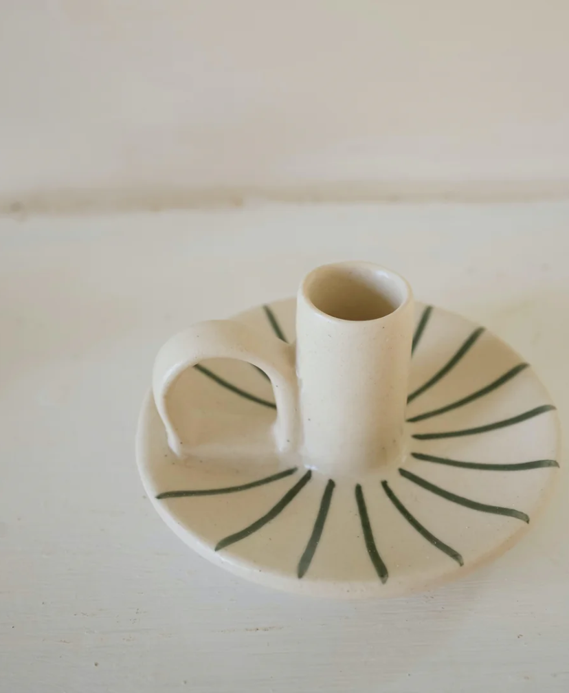 Wee Willy Winkee Candle Holder Forest stripe