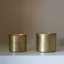 Load image into Gallery viewer, Metal Bead Candle votives set of 2