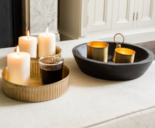 Load image into Gallery viewer, Metal Bead Candle votives set of 2