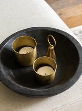 Load image into Gallery viewer, Metal Bead Candle votives set of 2
