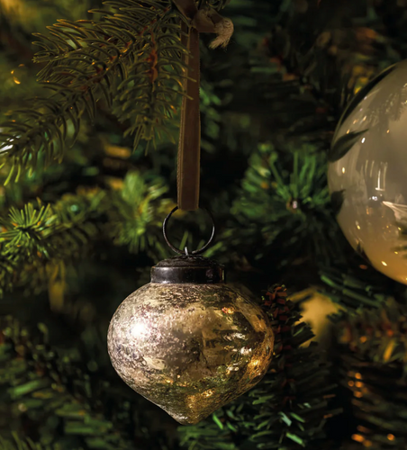 Oakfield mini drop baubles (x6)
