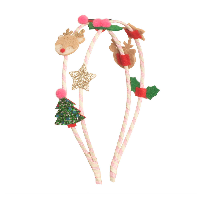 Festive Christmas Double Headband