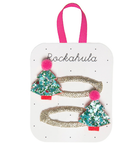 Jolly Glitter Christmas Tree Clips