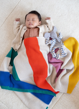 Load image into Gallery viewer, STRIPE Cotton Knit Blanket