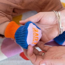 Load image into Gallery viewer, BLUE Cotton Knit Baby Slipper Socks