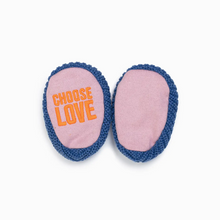Load image into Gallery viewer, BLUE Cotton Knit Baby Slipper Socks