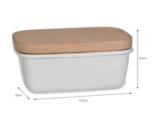 Load image into Gallery viewer, Enamel Butter Dish with lid