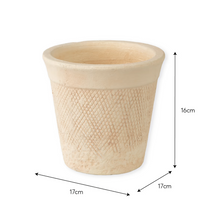 Load image into Gallery viewer, Dursley Textured Pot 17cm Stone