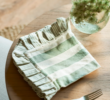 Load image into Gallery viewer, Rosemary Harlton Wide Stripe Napkins Set of 4