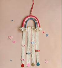 Load image into Gallery viewer, Bright Rainbow Drops Clip Hanger