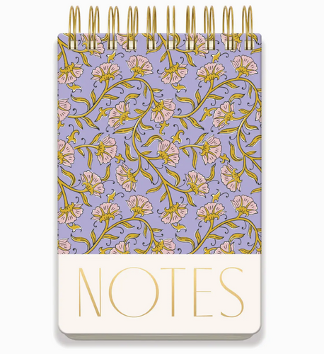 Designworks Ink Chunky Notepad - Purple vintage floral