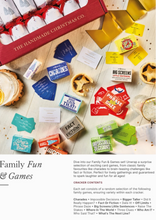 Load image into Gallery viewer, Gingham Cheer - Handmade Luxury Christmas Crackers (6pcs): Family Fun &amp; Games
