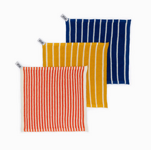 Load image into Gallery viewer, Striped Orange Resusable Washcloths