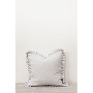 Silver Grey OLI Ruffle Cushion 40x40