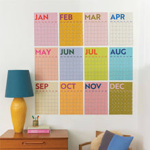 Load image into Gallery viewer, Monthly Undated A3 Wall Planner | 12 Pages | Colourburst
