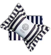 Load image into Gallery viewer, The Original Bath Pillow by Abahna® – Monaco Stripe (Black)