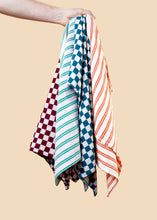 Load image into Gallery viewer, Cotton Hand Towel: Burgundy Check