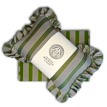 Load image into Gallery viewer, The Original Bath Pillow by Abahna® - Heritage Stripe Green