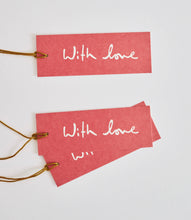 Load image into Gallery viewer, Gift Tags - Set of 8 With Love Pink