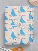 Load image into Gallery viewer, David Shrigley Gift Wrap - Pigeon**Pack of 2 Sheets Folded**