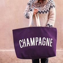 Load image into Gallery viewer, Champagne - REALLY Big Bag: Plum