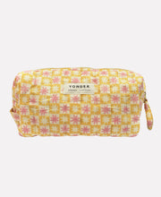 Load image into Gallery viewer, Quilted Wash Bag | Pinwheel | Lemon