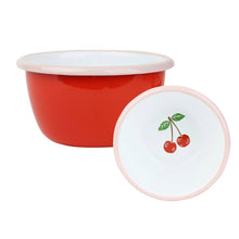 Load image into Gallery viewer, Cherry Red Enamel Bowl - 10cm