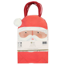 Load image into Gallery viewer, Santa Christmas Paper Gift Bags - 8 Pack