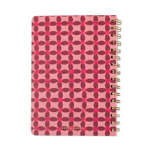 Load image into Gallery viewer, DesignWorks Ink Tulip A5 Twin Wire Notebook - Pinwheel Pink