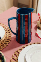 Load image into Gallery viewer, Light Blue/ Red Jug