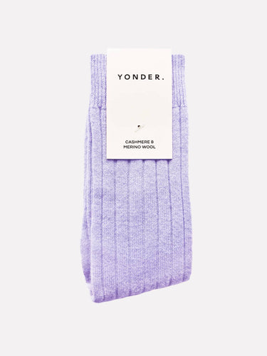 Cashmere Blend Socks | Lilac