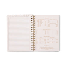 Load image into Gallery viewer, DesignWorks Ink Tulip A5 Twin Wire Notebook - Blue Lattice