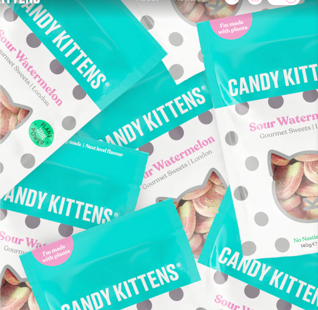 Candy Kittens Sweets Sour Watermelon 54g