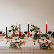 Load image into Gallery viewer, Burgundy Red Glass Candle Holder