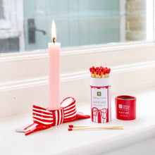 Load image into Gallery viewer, Hand-Painted Red Bow Ceramic Candle Holder