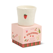 Load image into Gallery viewer, Paddywax Bistro Strawberry Ceramic Candle - Strawberry