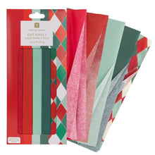 Load image into Gallery viewer, Mixed Harlequin Tissue Paper - 5 Sheets | Christmas Gifting |