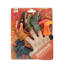 Load image into Gallery viewer, Animal finger puppets (set of 5) - Dinosaur
