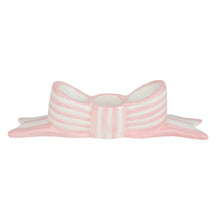 Load image into Gallery viewer, Hand-Painted Pink Bow Ceramic Candle Holder