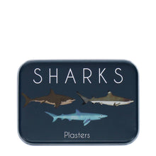 Load image into Gallery viewer, Children's plasters in a tin (30 pcs) - Sharks