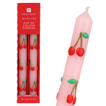 Load image into Gallery viewer, Cherry Dinner Candles - 2 Pack