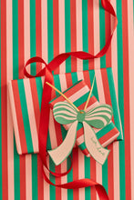 Load image into Gallery viewer, Gift Tag Bows - Set of 6: Red