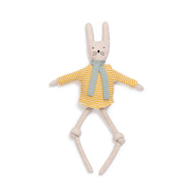 Load image into Gallery viewer, Cotton Knit Stuffed Animal Ragdoll: Yellow Rabbit